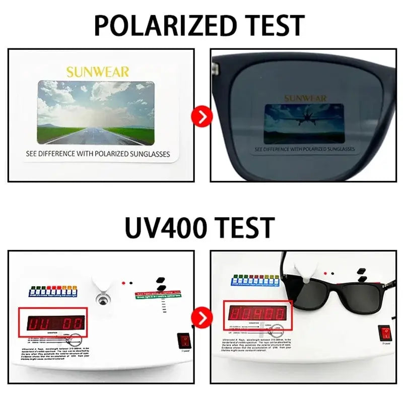 VisionGuard Night Vision Glasses Polarized Sunglasses For Men With UV400 Protection And Day Night Driving