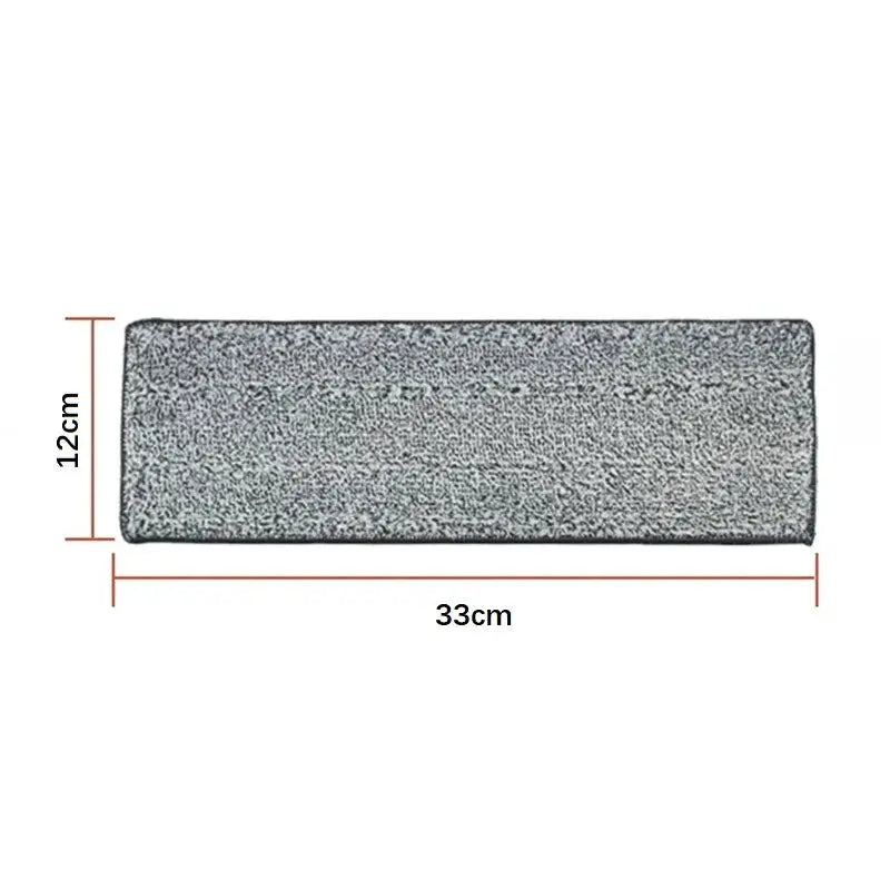 Microfiber mop pad by Simples Market, 33x12 cm, washable gray replacement head for spray mop