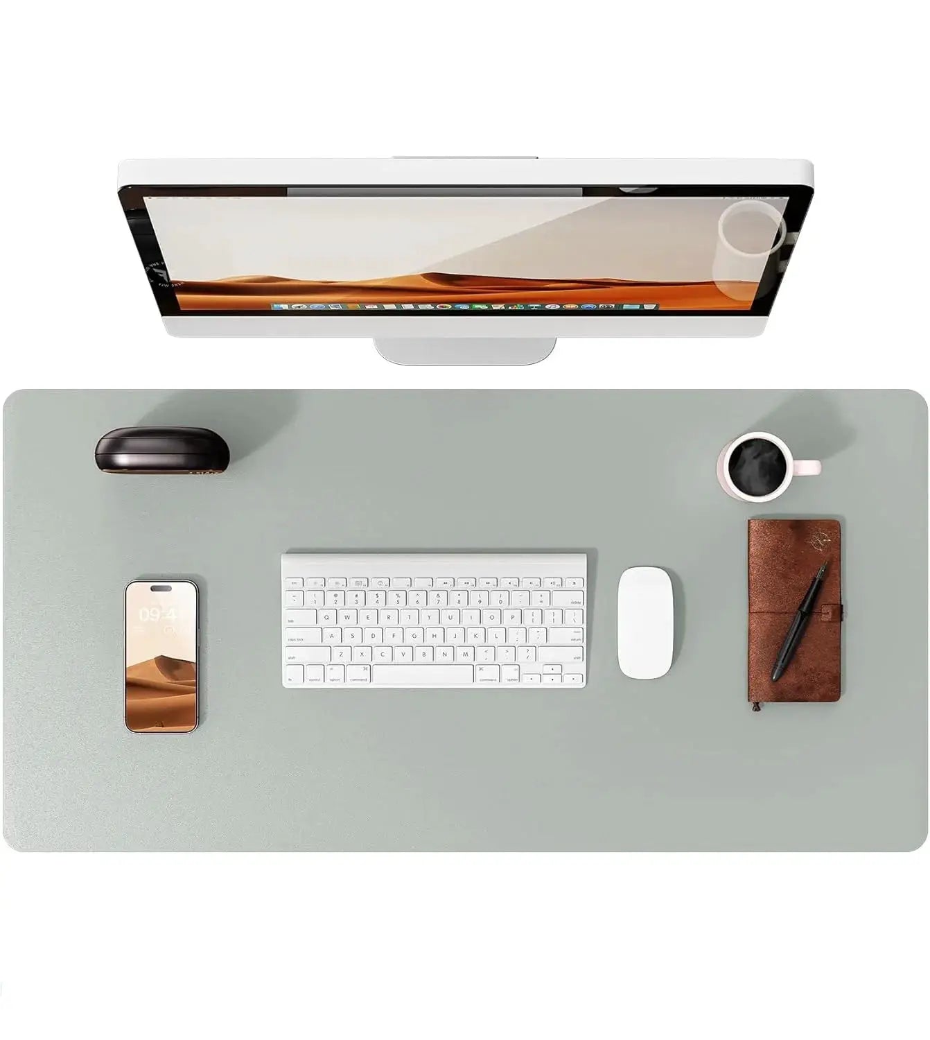 Large PU Leather Desk Pad Mouse Pad For Office Non Slip Leather Desk Mat Laptop Desk Pad Protector