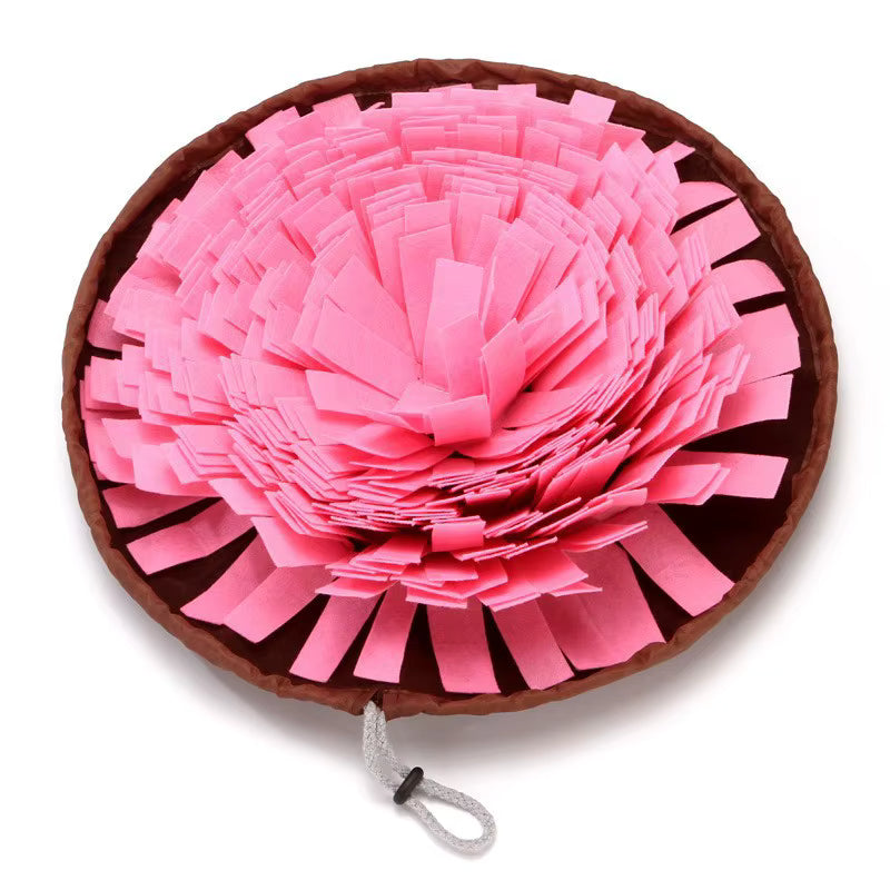 Washable Felt Pet Sniffing Pad Foldable Dog Slow Feeding Mat Toy For Mental Stimulation And Training