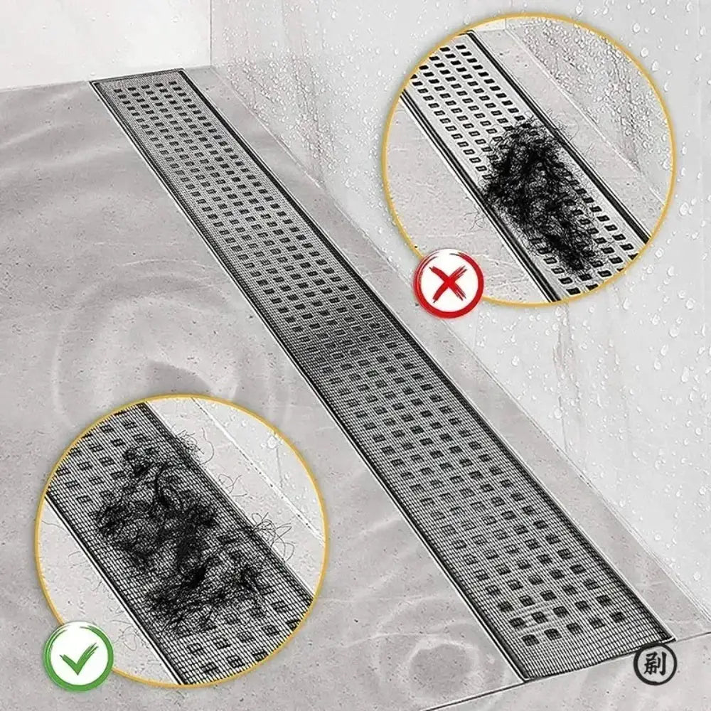 Self Adhesive Shower Drain Hair Catcher Stickers Disposable Mesh Sink Filter For Bathroom Floor Drain