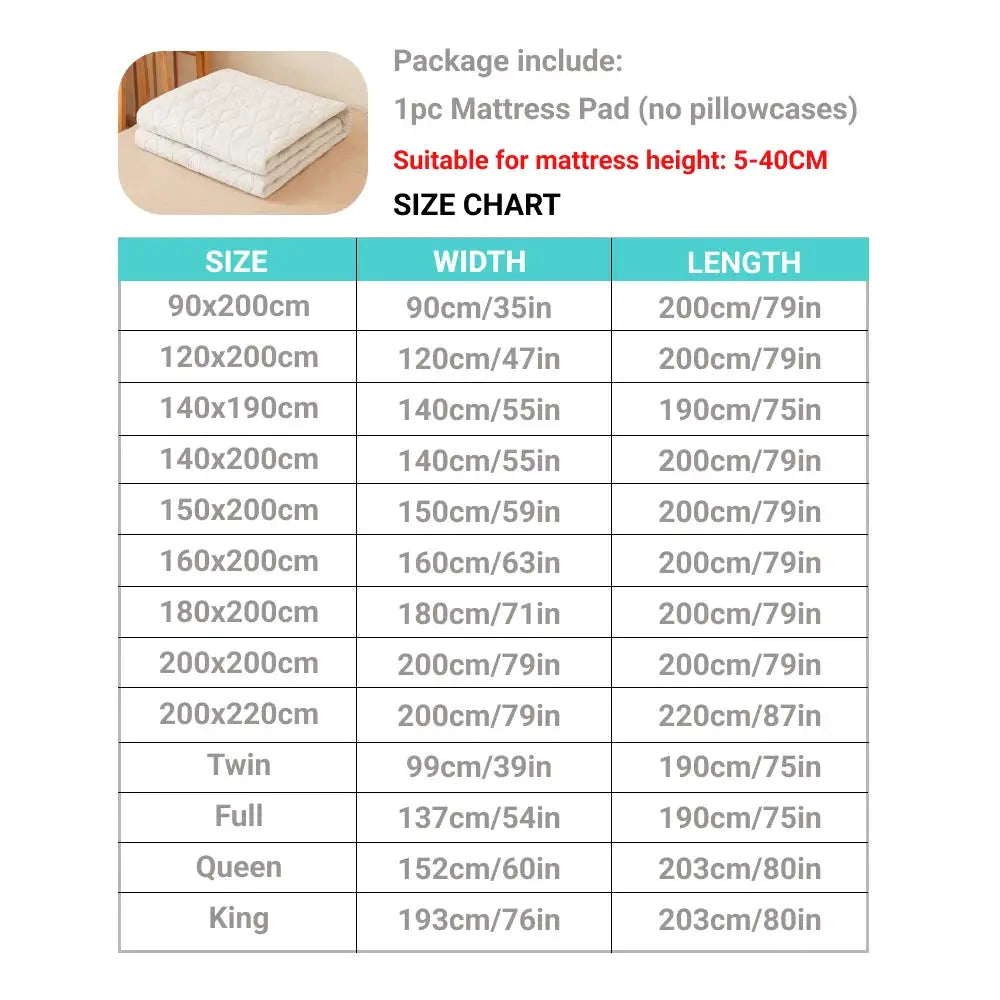 Waterproof mattress protector pad by Simples Market, white quilted with 4 elastic corner straps.