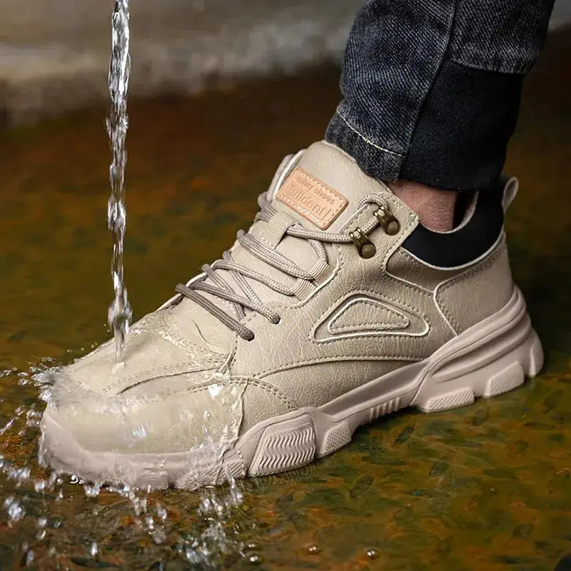 Men Safety Shoes Steel Wire Rotary Buckle Indestructible Work Sneakers Anti Smash Anti Puncture