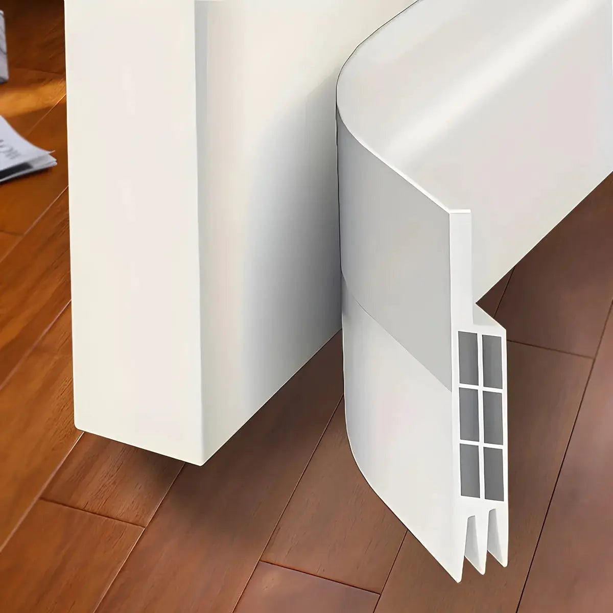 Self Adhesive Door Bottom Sealing Strip 1 Meter For Doors And Windows PVC Sound Insulation Windproof Draft Blocker