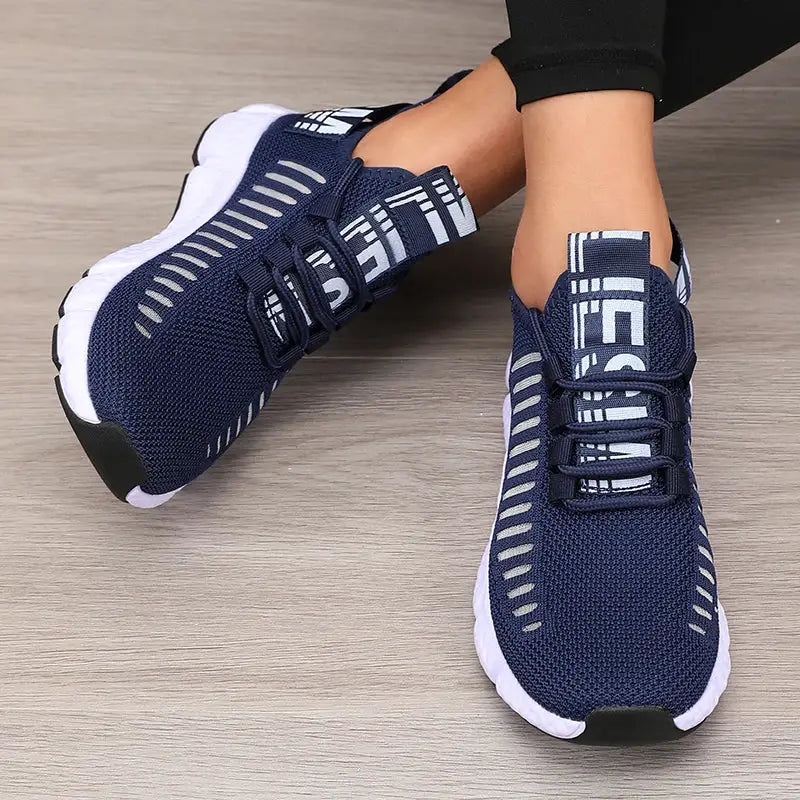 SwiftStep Womens Lightweight Mesh Sports Shoes Breathable Air Mesh Upper For Running And Walking Comfort