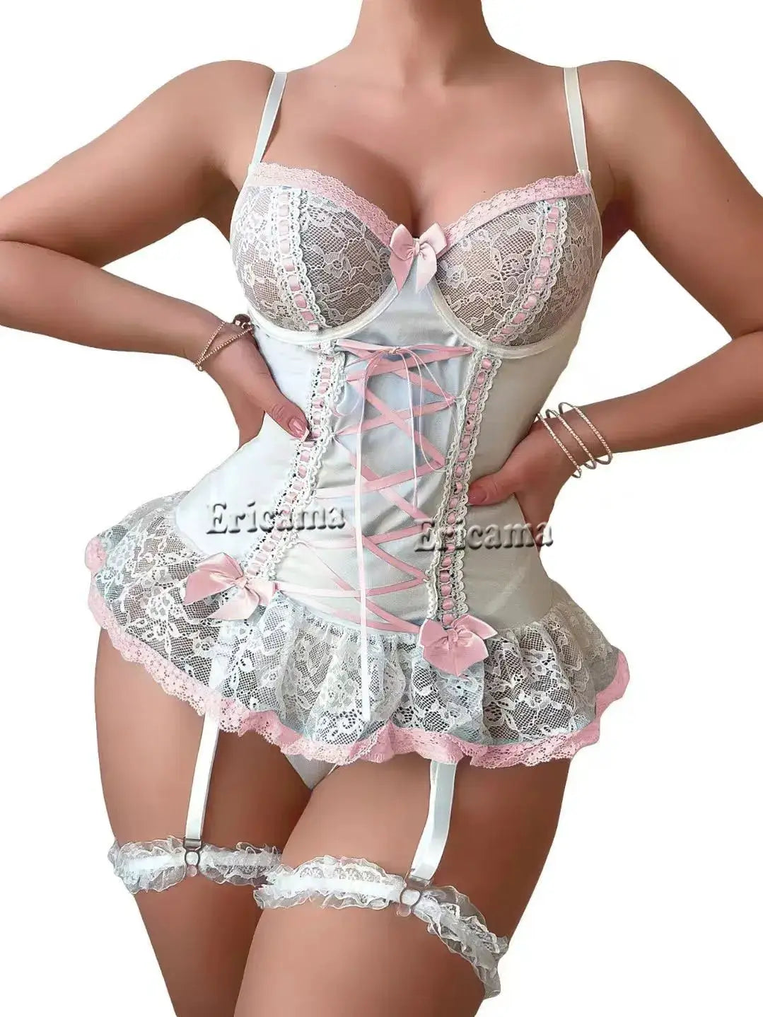 LuxeLace Intima Sexy Bra And Garter Set Seamless Underwire Comfort With Sultry Lace Lingerie
