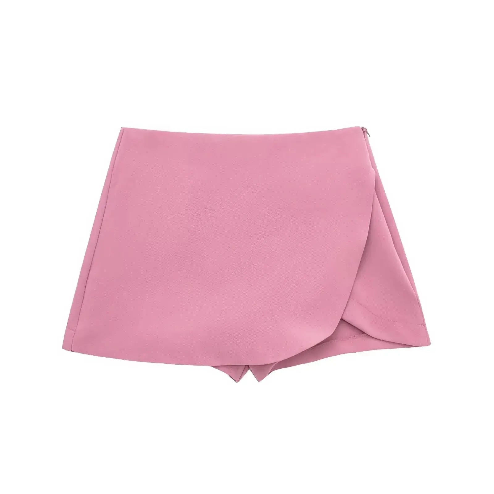 Hxao Women's Skort High Waist Asymmetric Mini Skirt Stretchy Polyester Blend For Casual Summer