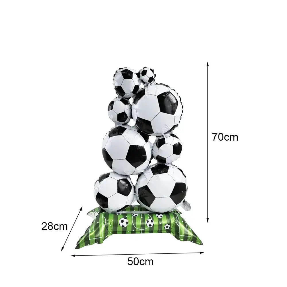 Soccer Theme Disposable Tableware Set Plates Cups Napkins Tablecloth