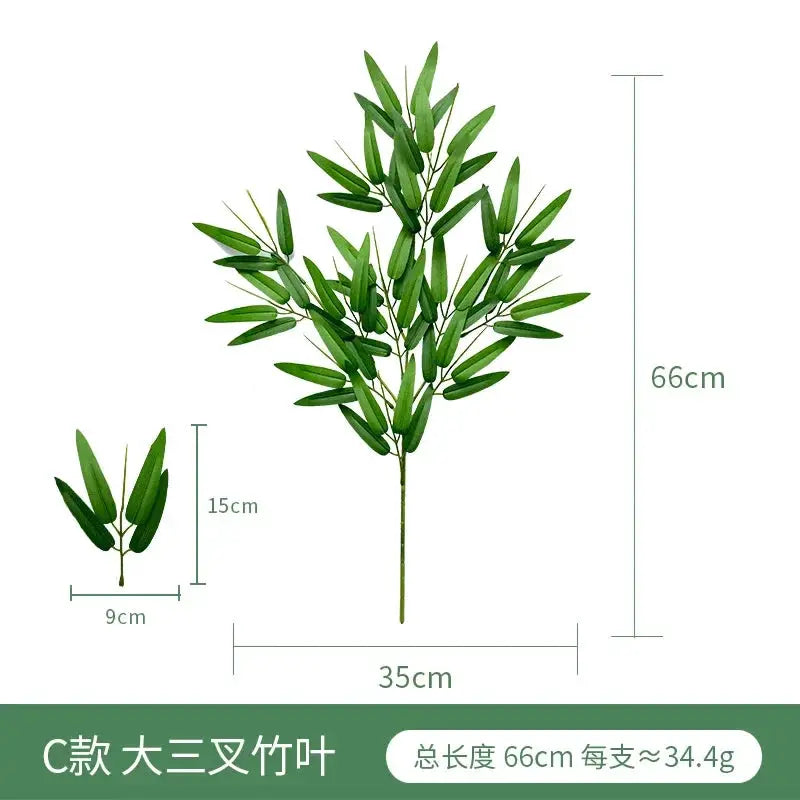 Simples Market 2-piece artificial eucalyptus set, green leaves, 66cm tall main stem + 15cm sprig for wedding/home decor
