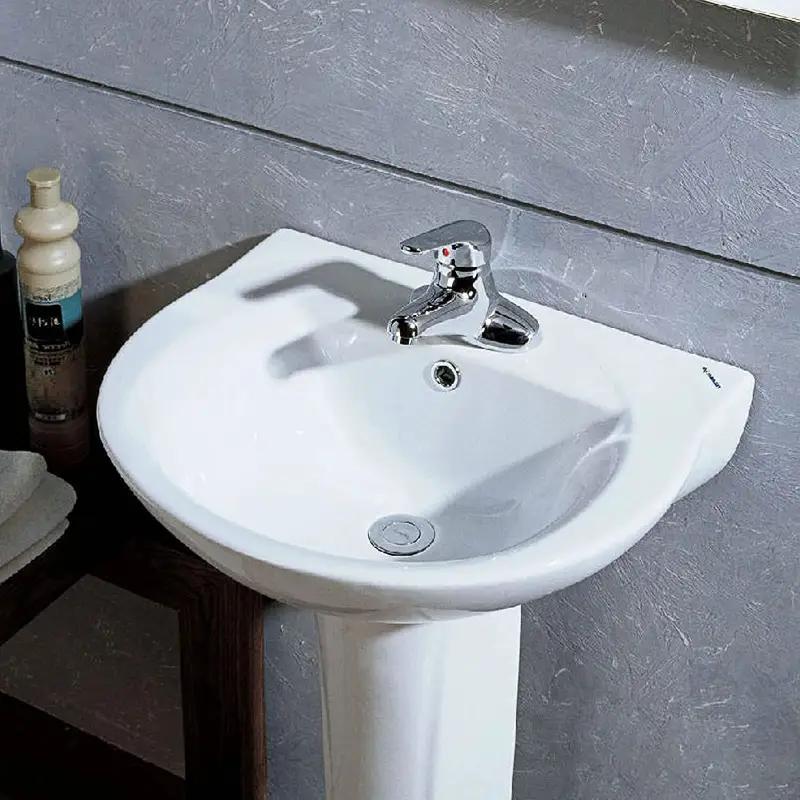 Simples Market 4-piece plastic sink overflow cover set; round white drain caps for bathroom and kitchen basins