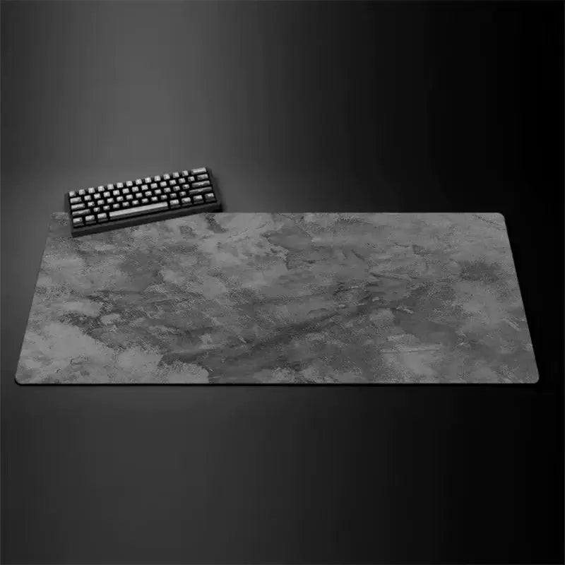 Dapesuom XXL Extended Gray Mouse Pad For Gaming And Work Non Slip Rubber Base Ultra Smooth Surface Desk Mat