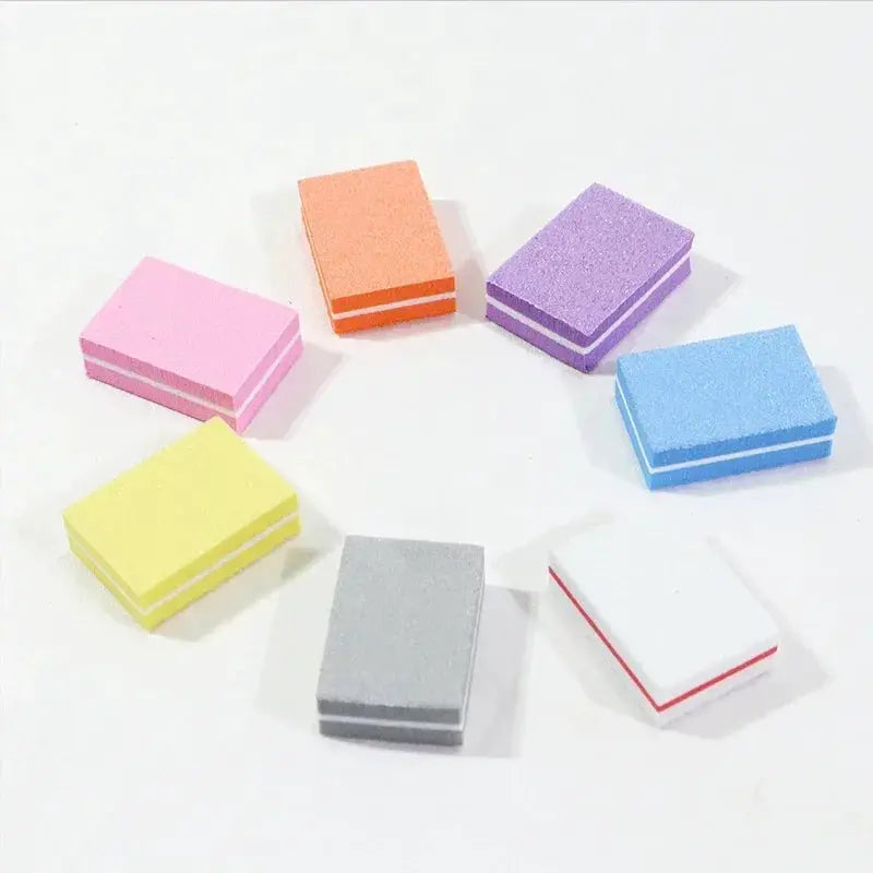 10 To 100 Pcs Mini Buffing Sanding Files Block For Manicure Pedicure Nail Art Buffer Polish Tools