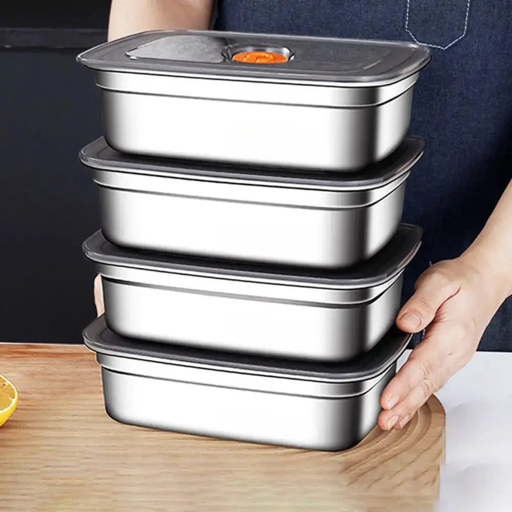 EverPack Stainless Steel Camping Lunch Box Sealed Leakproof Bento Box Microwave Safe Large Capacity