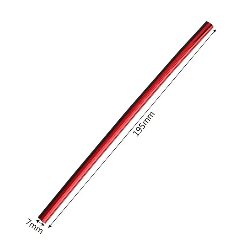 Car air conditioner outlet decorative strip, red with black edges, 195mm long, 7mm wide