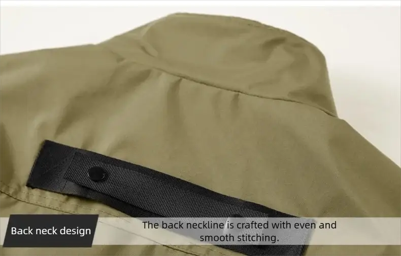 Simples Market 2025 men's outdoor vest; tan breathable quick-dry multi-pocket fishing vest with back neck strap.
