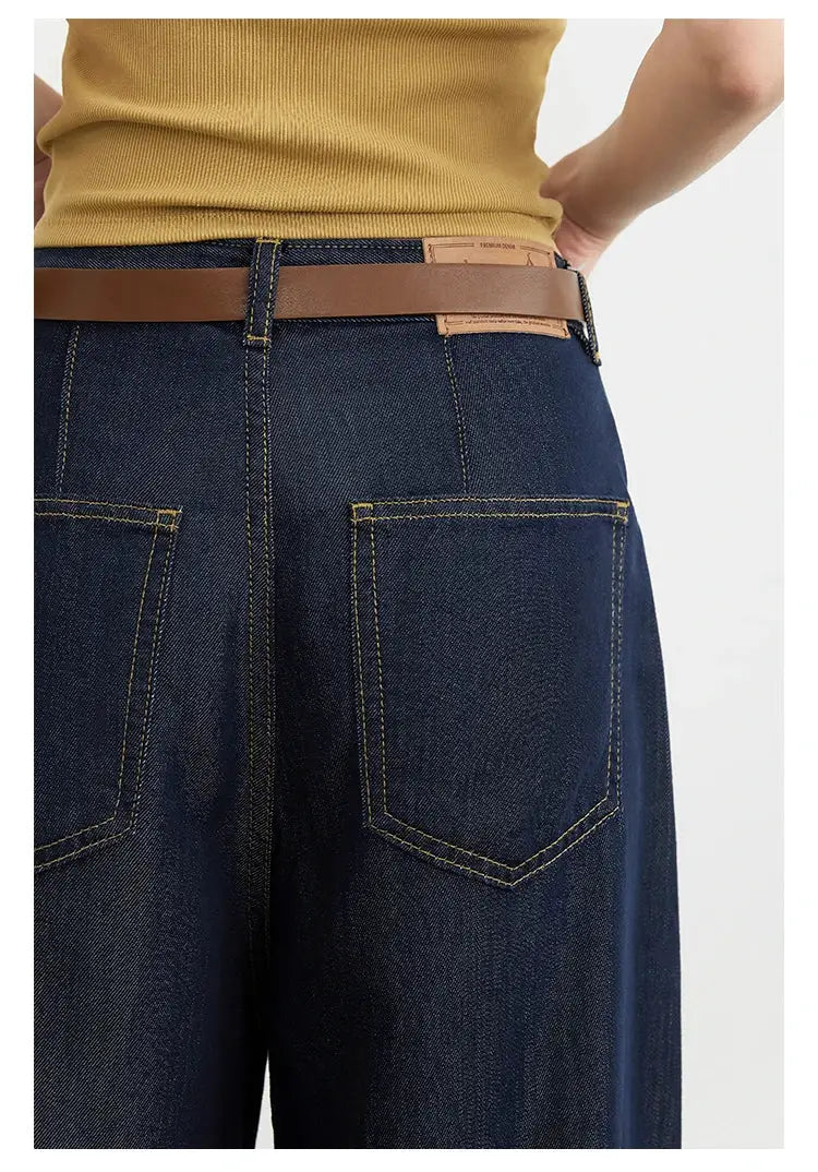 Chic Ven Womens Split High Waist Wide Leg Denim Jeans Spring 2025