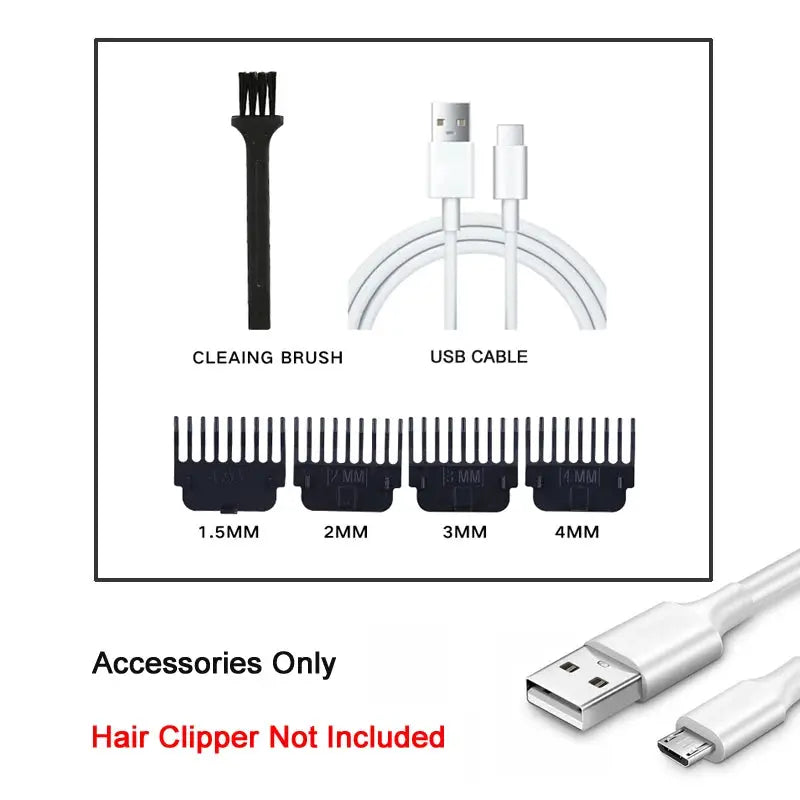 T9 Professional Hair Clipper For Men USB C Fast Charging Beard Body Hair Trimmer And Precision Electric Shaver