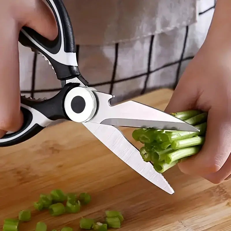 Heavy Duty Stainless Steel Kitchen Scissors Multifunctional Food Scissors For Poultry Herbs Vegetables Pizza And Salad