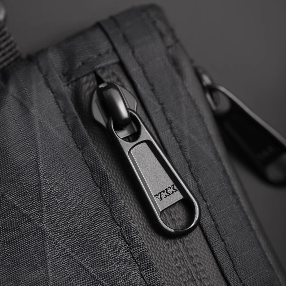 EDC 5-Pocket Multi Pouch X-PAC Wallet in black with YKK zipper