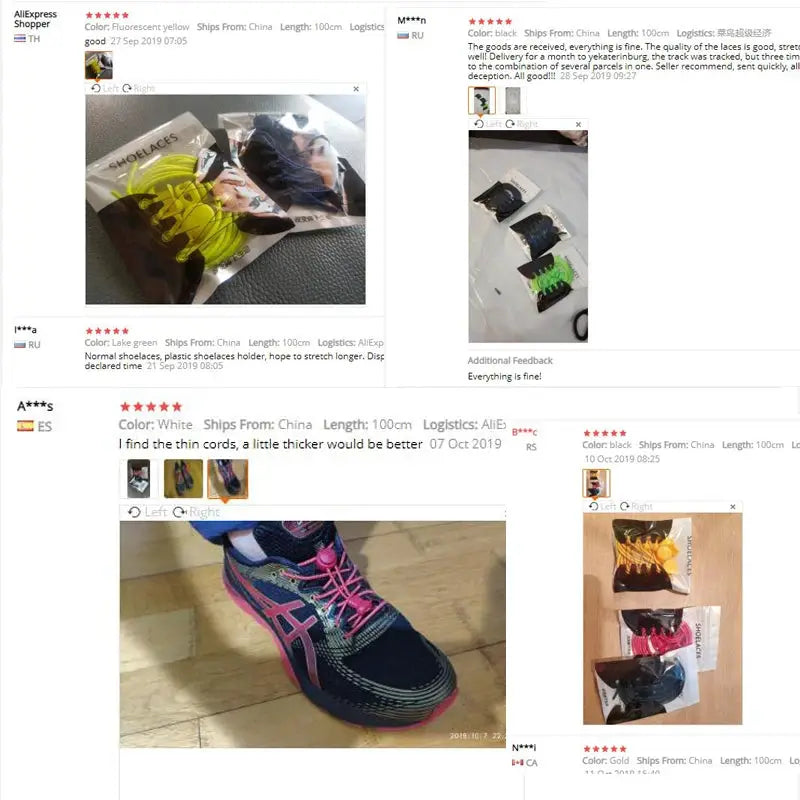 Simples Market elastic no-tie sneaker shoelaces; round rubber laces in packaging, assorted colors