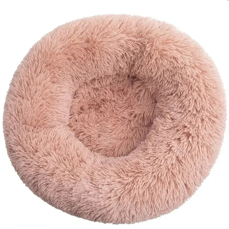 40-90cm Round Pet Bed In 6 Sizes For Large Dogs And Cats Super Soft Plush Bed For Winter Warmth
