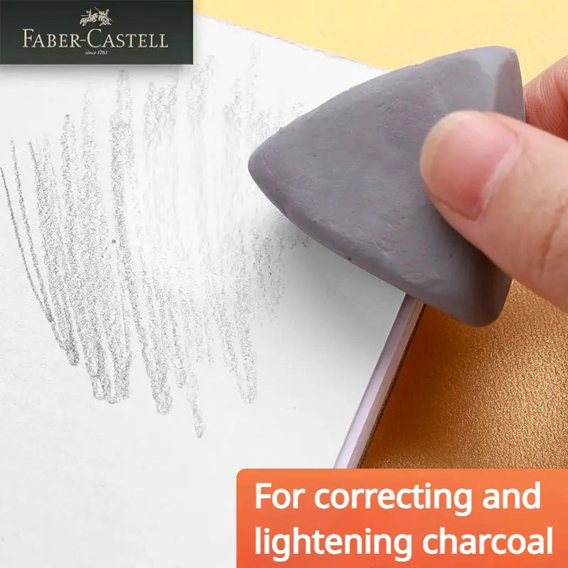 Faber-Castell kneaded eraser, gray; for correcting and lightening charcoal and pastel drawings