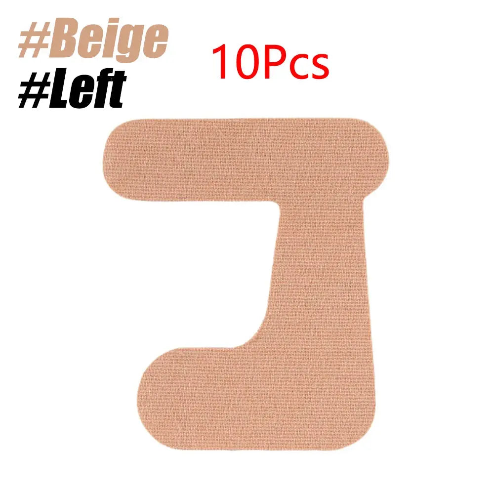 Thumb support tape patch, beige precut, self-adhesive kinesiology patches, 10 pieces