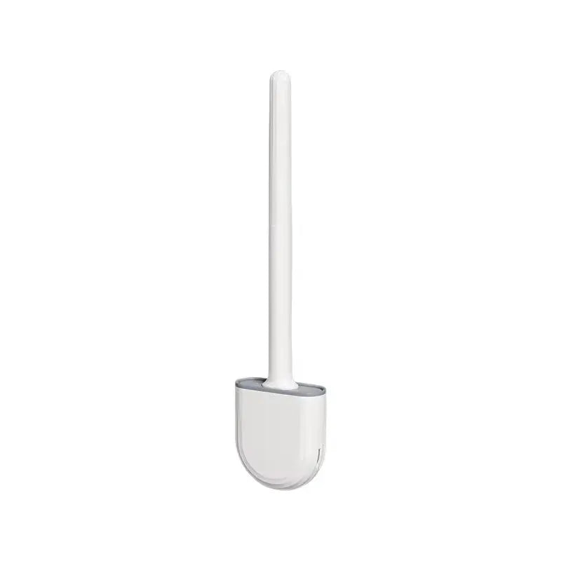 Wall Hanging Long Handle Toilet Brush With Silicone Cleaning Head Durable Easy To Clean For Bathroom Toilet Cleaning