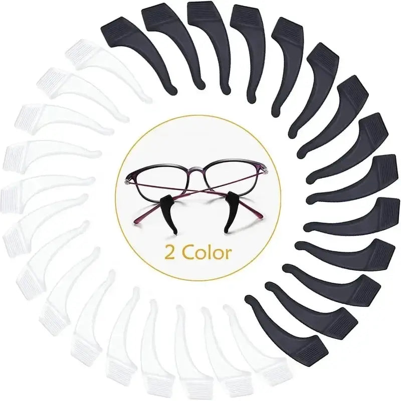 Silicone Ear Hooks For Glasses And Sunglasses Anti Slip Eyewear Holder Sleeve Bracket Fastener