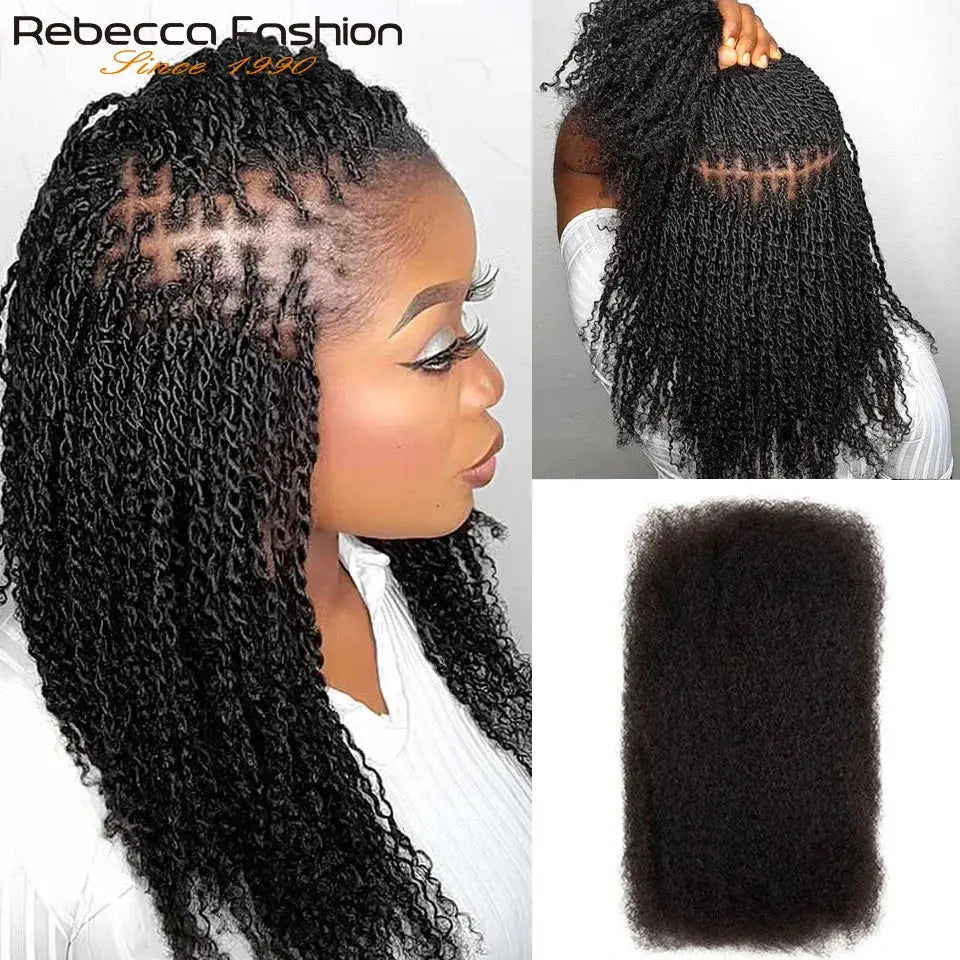 Afro Kinky Curly bulk human hair for braiding by Simples Market, Remy bulk hair, soft and lightweight for braids
