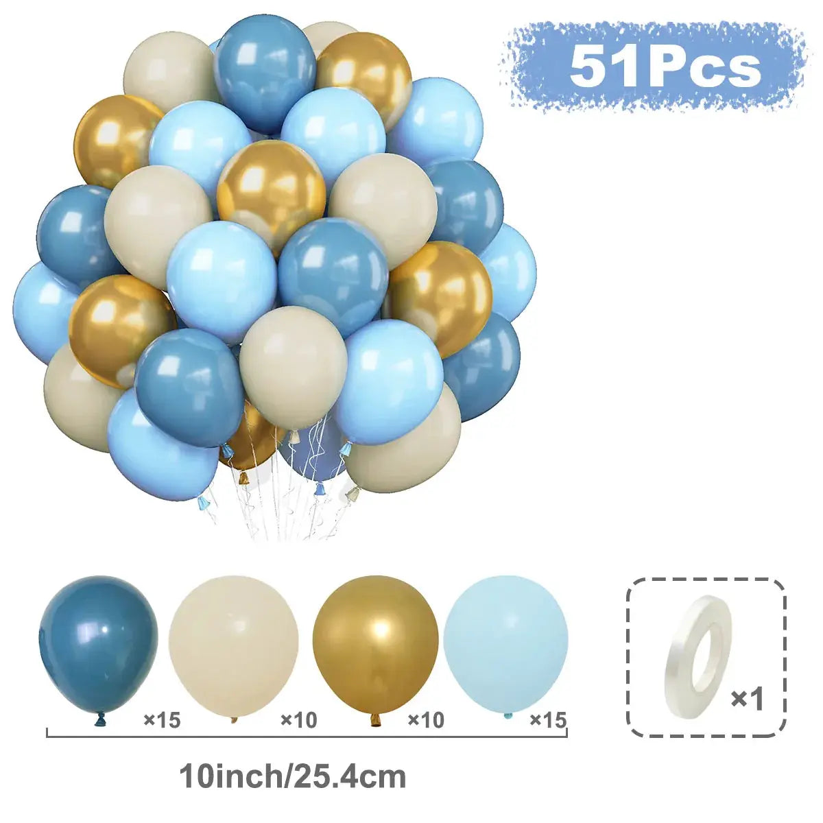Metallic Pearl Latex Balloons Confetti Gold Set 31 36 37 51 101 Pcs For Birthday Weddings Baby Shower Decor