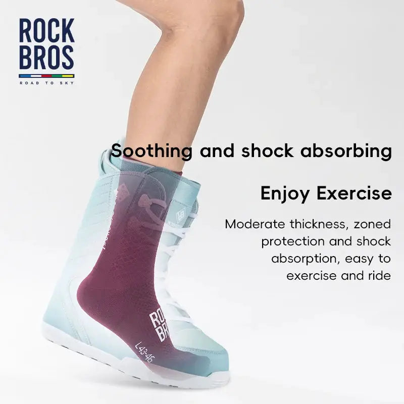 ROCKBROS Road to Sky Sport Socks for MTB and Road Cycling Breathable High Elasticity Shock Absorbing Bike Socks