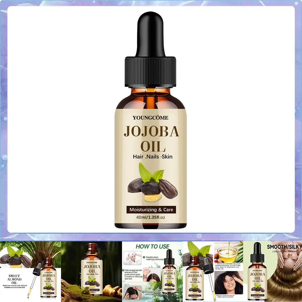 Organic Jojoba Oil Cold Pressed Hexane Free Carrier Oil For Face Hair Skin Nails Natural Moisturizing