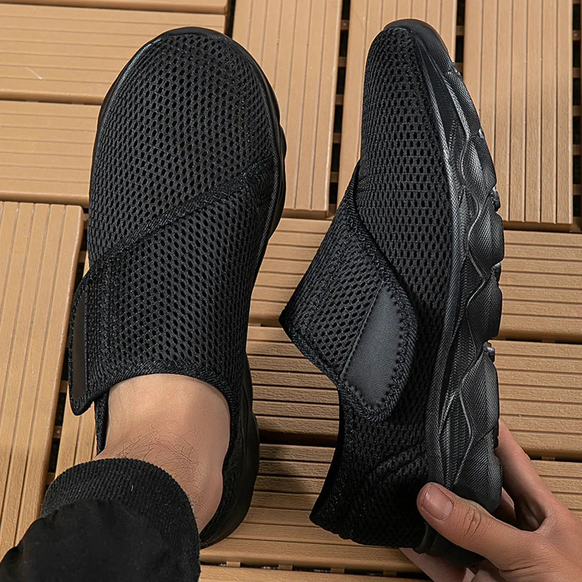 Orthopedic Walking Shoes for Wide and Swollen Feet Diabetic Foot Care Thumb Eversion Adjust Cushioned Comfort