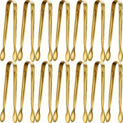 5Pcs Golden Mini Serving Tongs Stainless Steel Appetizer And Snack Servers For Weddings Parties And Charcuterie Trays
