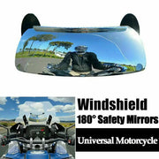 Motorcycle Windscreen 180 Degree Blind Spot Mirror Wide Angle Rearview Mirror For BMW Yamaha Honda