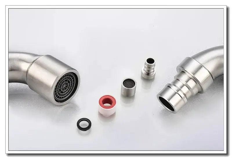 Simples Market brushed stainless steel garden wall faucet with hose adapters and seals