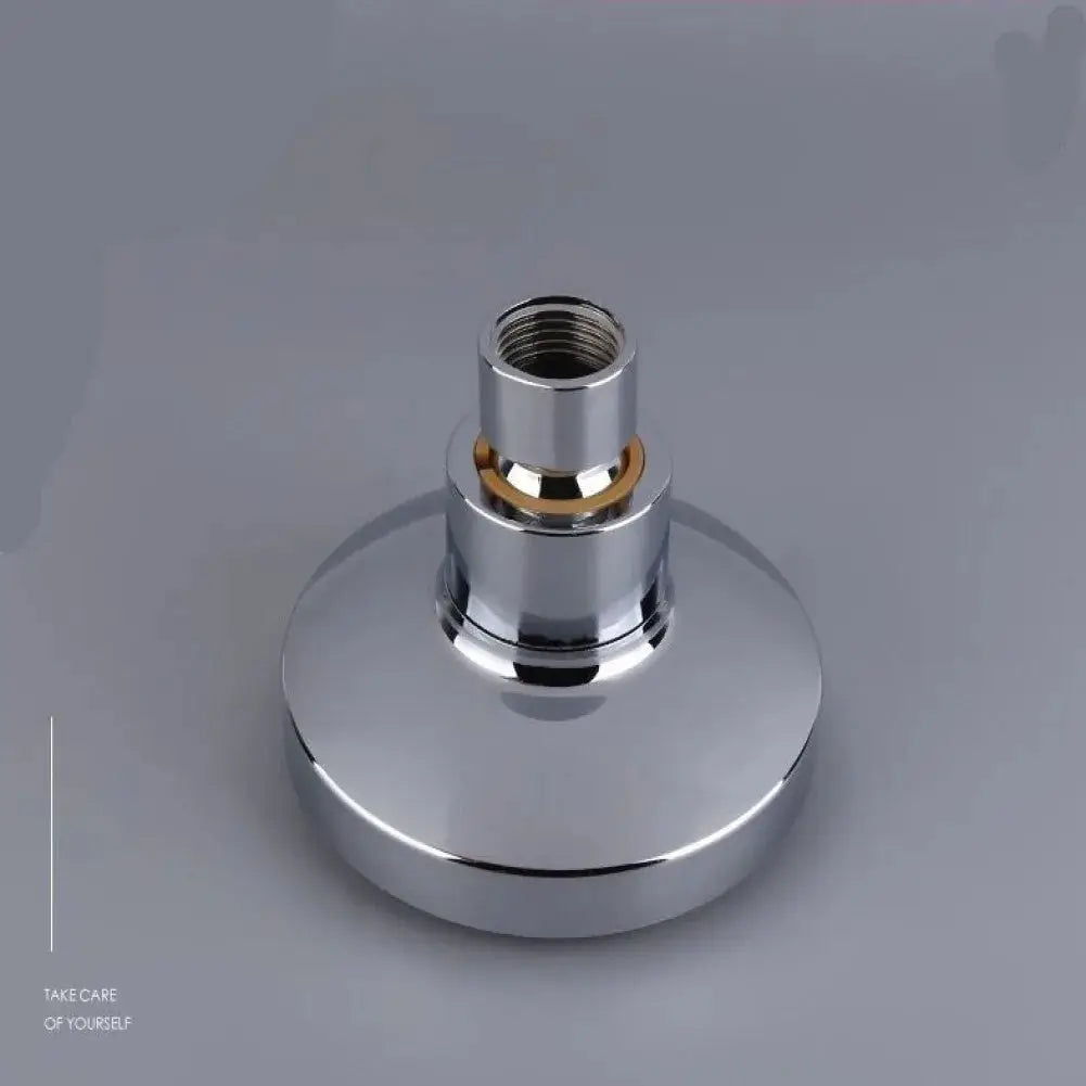 Chrome adjustable shower head sprayer wall-mount adapter with threaded fitting