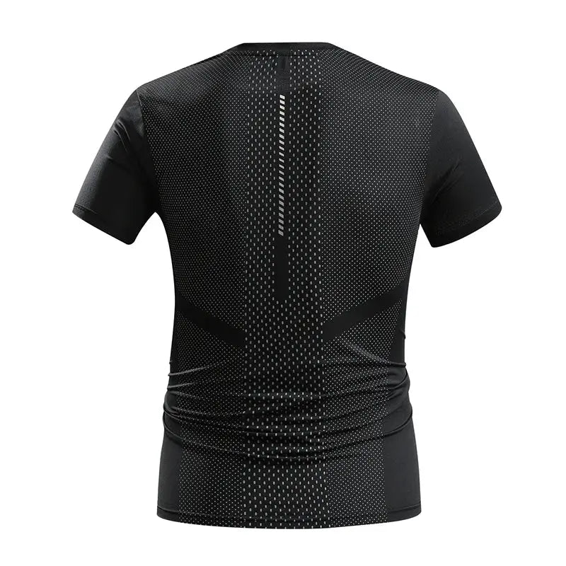 Mens Quick Dry Running Tee Breathable Summer Sports Shirt For Hiking Fishing And Outdoor Activities