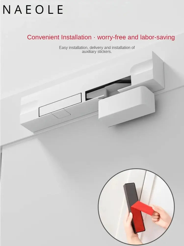 NAEOLE door closer stopper, white automatic door closer for interior doors by Simples Market