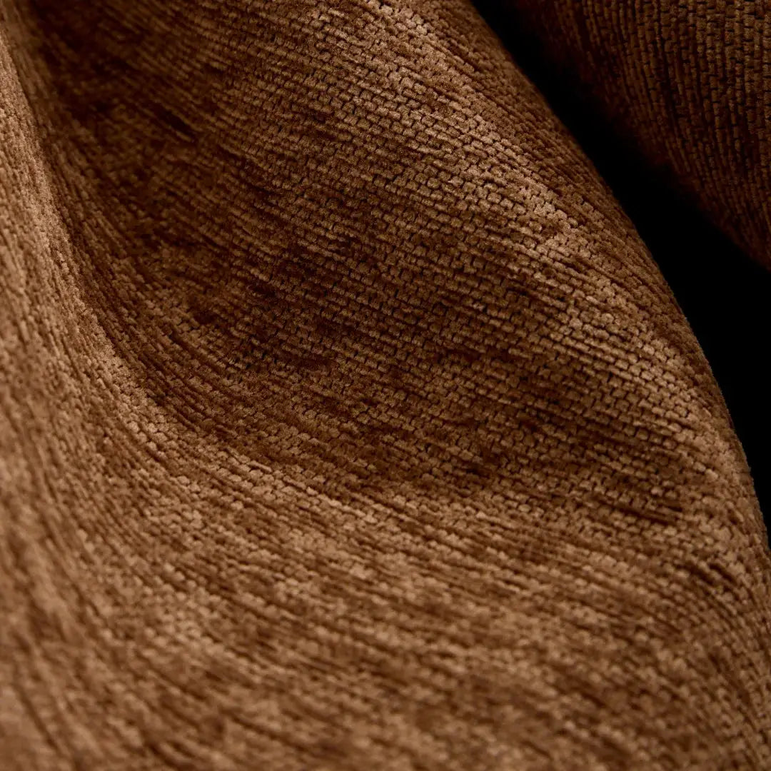Sofa cover in brown Bohemian jacquard chenille with plush texture for living room