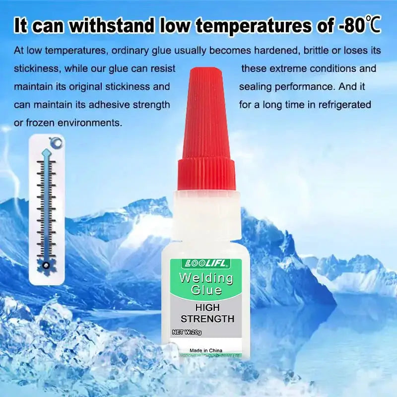 Transparent Refrigerator Glue for Low Temperature Sealing and Plastic Wood Bonding Super Glue for Refrigerator Seals