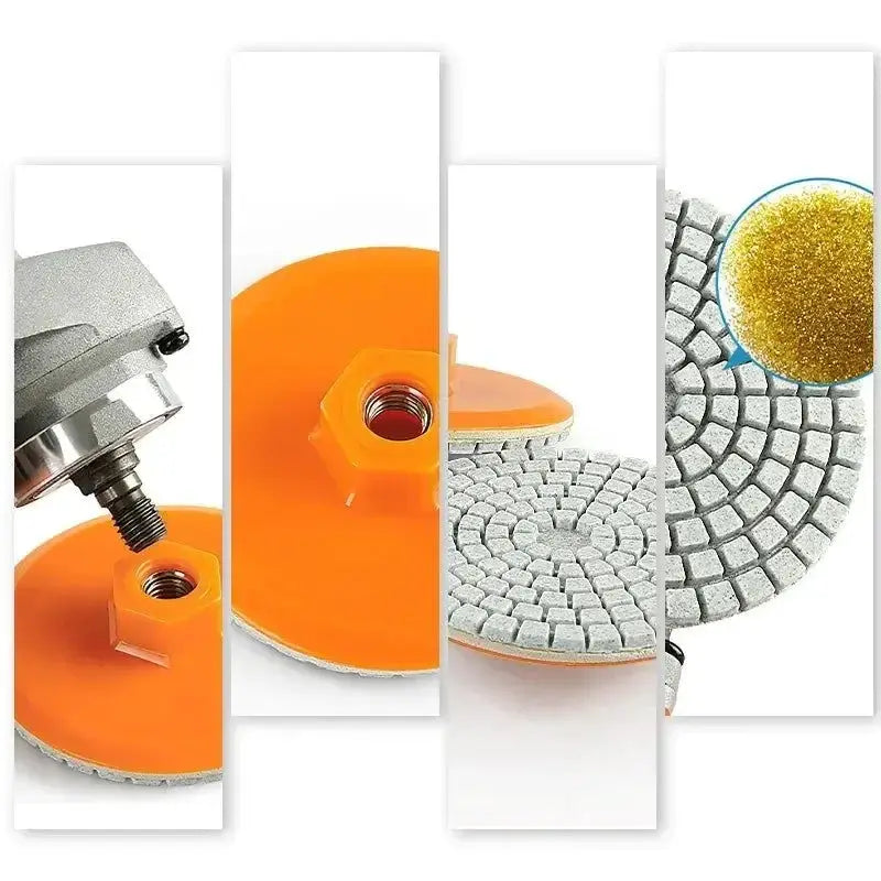80mm Ceramic Tile Trimming Polishing Disc for Angle Grinder Dry Polishing Marble Quartz Stone Chamfering Edge