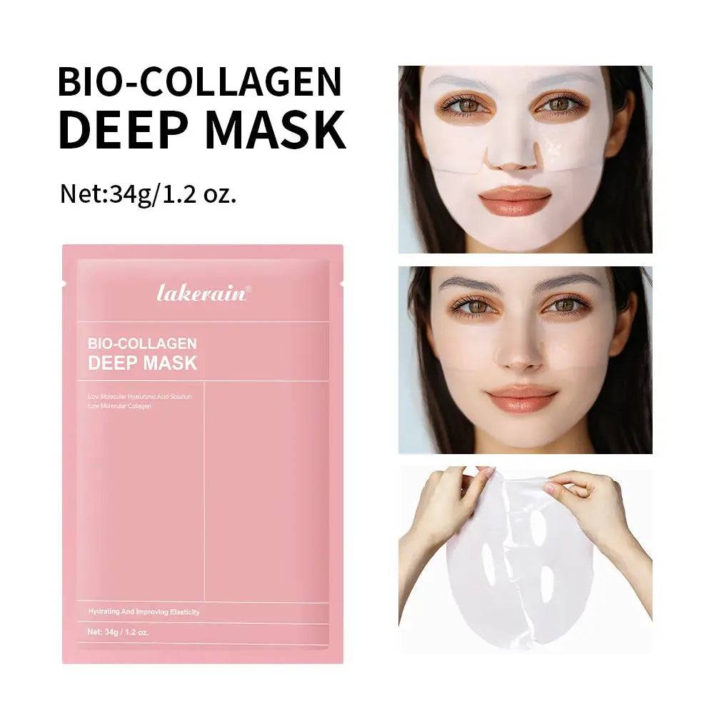 Korean Deep Collagen Mask Peel Off For Anti Wrinkle Lifting Overnight Skin Care Bio Pack