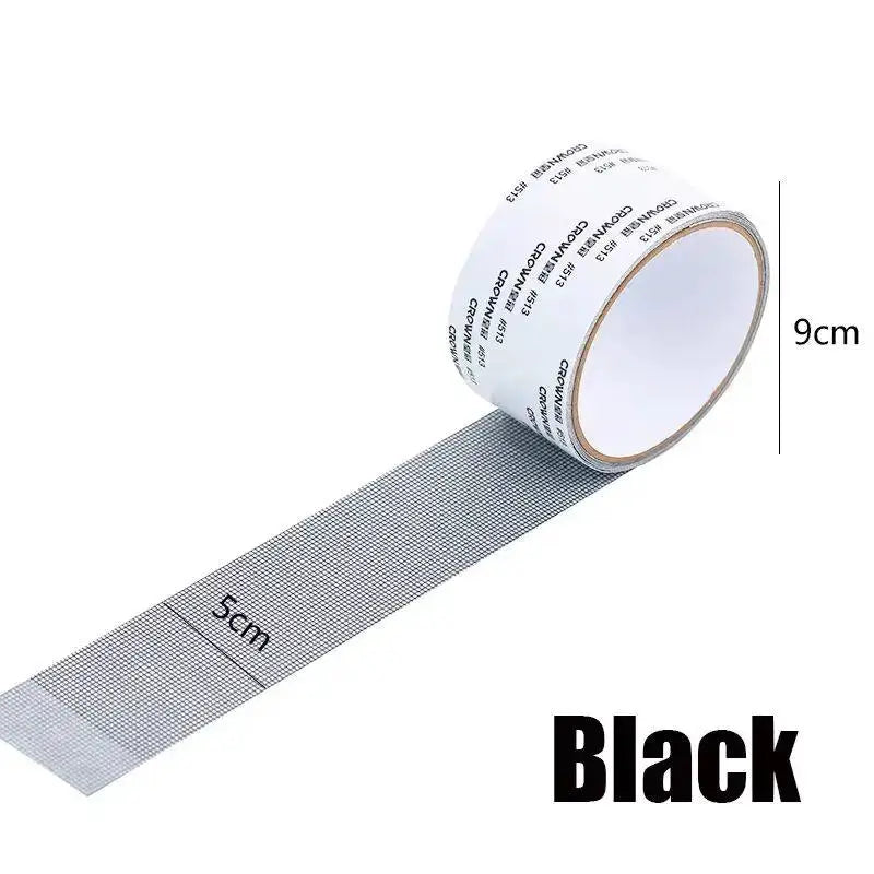 Self Adhesive Window Screen Repair Tape Mesh Patch For Holes And Tears Insect Mosquito Barrier Doors Tent RV