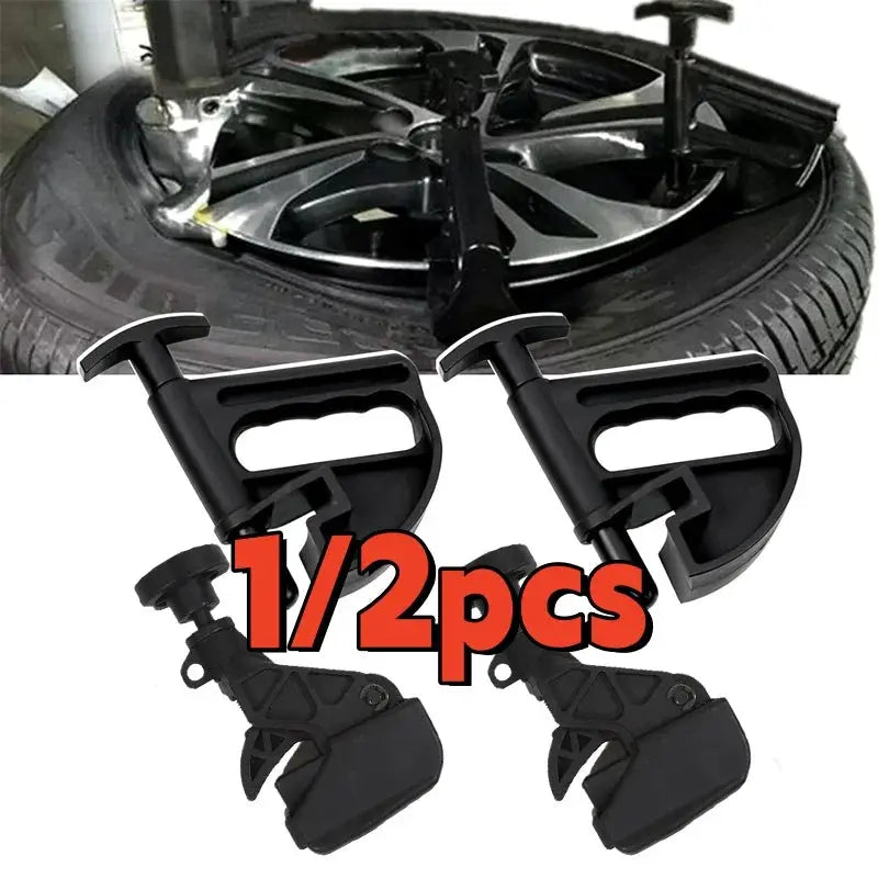 Bead clamp tire changer tools, 2-piece black universal set for car rims
