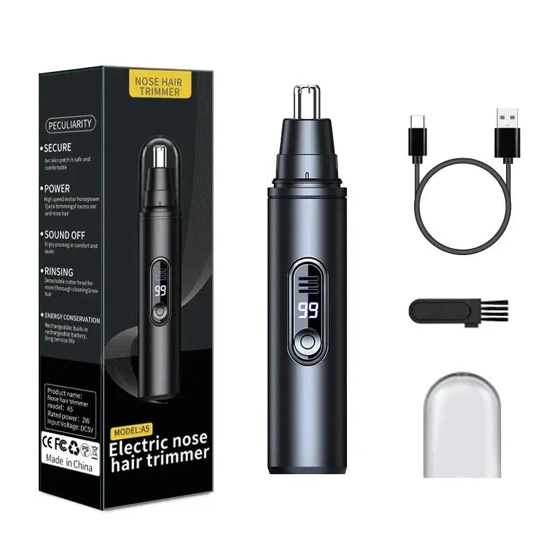 NovaTrim Mini Pocket Nose Hair Trimmer Painless Ears Eyebrows Clipping Waterproof Portable