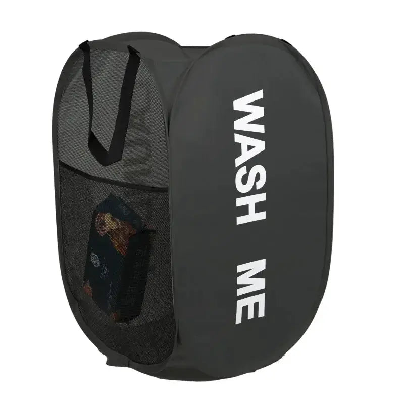 Portable Mesh Pop Up Laundry Hamper Wide Opening Breathable Dorm Room