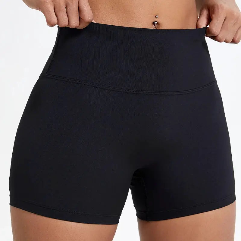 Hearuisavy Womens Running Shorts Compression High Waist Buttock Lift Leggings For Cycling Yoga Breathable Fitness Gear