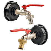 IBC Tank Tap Adapter S60x6 Coarse Thread To 16mm Quick Connect Brass Alloy Replacement Valve Garden Home Fitting Faucet